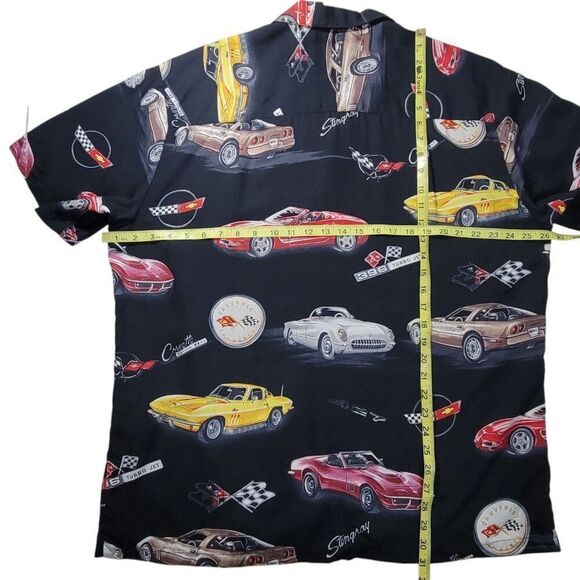 Paradise Found Shirt Chevy Cars Mens Size Large Made in Hawaii Corvette Stingray - Picture 7 of 12